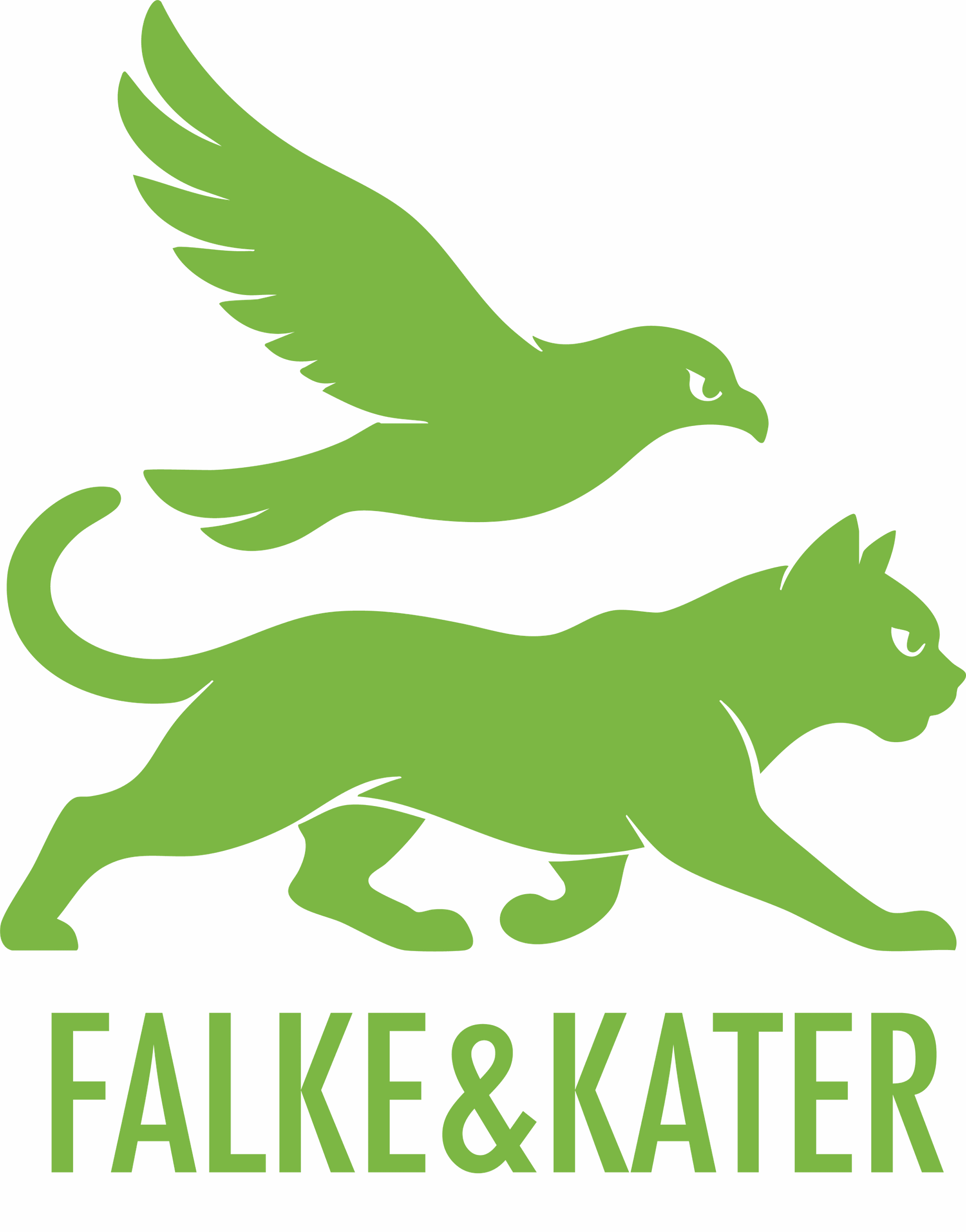 Falke und Kater